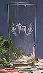 %Swedish-catname% Etched Tall Drink Glasses, Swedish designs