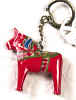 %Swedish-catname% Swedish Dala Horse Key-ring