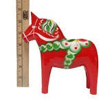 %Swedish-catname% Traditional Swedish Dala Horse, 6.75