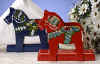 %Swedish-catname% Swedish Dala Horse Napkin Holder