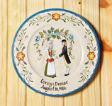 %Swedish-catname% Personalized Swedish Celebration Plate