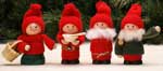 %Swedish-catname% 2011 Set of 4 Mini Swedish Tomtes