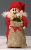 %Swedish-catname% Swedish Tomte with Sack of Gifts
