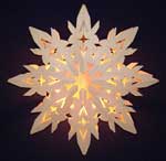 %Swedish-catname% Swedish Welcome Star Lamp- Snowflake, small
