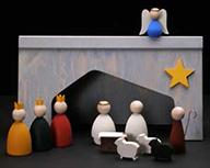 %Swedish-catname% Swedish Nativity Set - wood