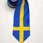 %Swedish-catname% Swedish Flag Necktie