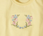 %Swedish-catname% Embroidered Linnea T-Shirt - yellow
