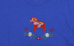%Swedish-catname% Dala Horse T-Shirt - Ladies long-sleeves