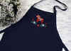 %Swedish-catname% Swedish Dala Horse Apron, navy blue