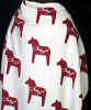 %Swedish-catname% Red Dala Horses Blanket