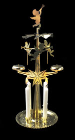 Swedish Christmas Angel Chimes - brass