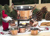 %Swedish-catname% Copper Gl�gg Serving Set - With Copper Cups