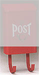 %Swedish-catname% Post Box House Mount & Magazine Rack (red only)