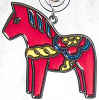 %Swedish-catname% Suncatcher - Red Dala Horse