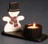 %Swedish-catname% Snowman Votive Candleholder