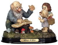 %Swedish-catname% Lidberg Figurine - Learning From Grandpa