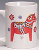 %Swedish-catname% Red Dala Horse Mug