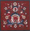 %Swedish-catname% Rosemaled Tile - Hallingdal
