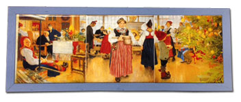 %Swedish-catname% Carl Larsson Christmas Triptych