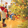 %Swedish-catname% Tile - Carl Larsson Jul right