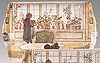Carl Larson Tray "Flower Window"- personal size