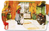 %Swedish-catname% Carl Larson Mini/Snack Tray 