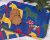 %Swedish-catname% Dala Horse Parade Tray - blue
