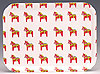 %Swedish-catname% Dala Horse Tray - white