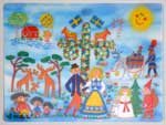 %Swedish-catname% Seasons of Sweden 3-D Placemat