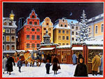 %Swedish-catname% Bergerlind Poster - Stockholm Christmas Market