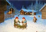%Swedish-catname% A Little Christmas Chat - Swedish Christmas Cards