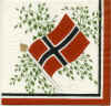 %Swedish-catname% Norwegian Flag Coffee Napkins