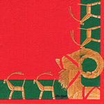 %Swedish-catname% Julbocks Luncheon Napkins