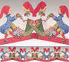%Swedish-catname% Scandinavian Christmas Dancers Cutout 2-pk