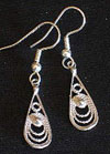 %Swedish-catname% Silver Filigree Earrings