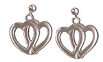 %Swedish-catname% Sweethearts Pewter Earrings