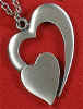 %Swedish-catname% Open Heart Pewter Pendant