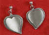 %Swedish-catname% Heart Pewter Earrings