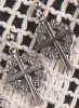 %Swedish-catname% Easter Cross Pewter Earrings