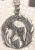 %Swedish-catname% Swedish Dala Horse Pewter Pendant