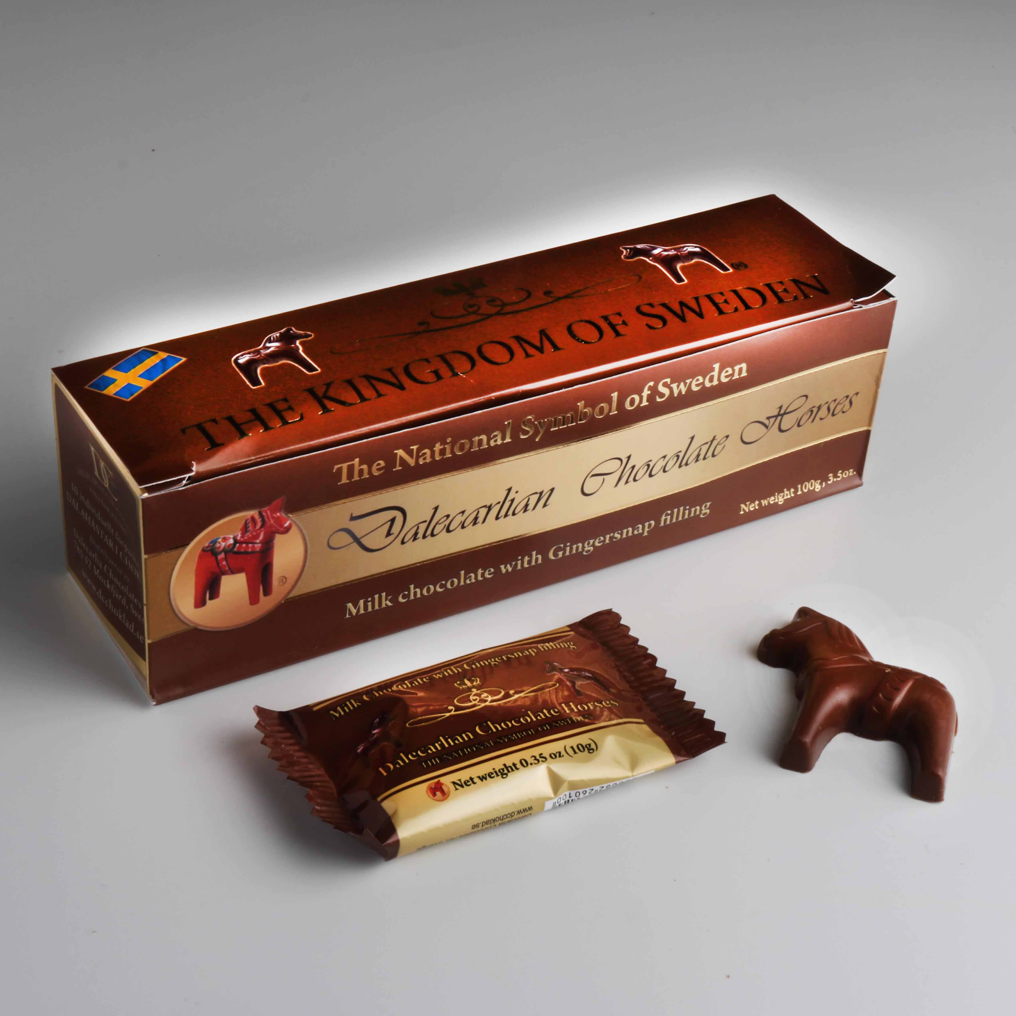 %Swedish-catname% Dala Horse Peppermint Chocolate Candy