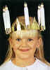 %Swedish-catname% St. Lucia Crown with safe-candles - gold