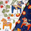 %Swedish-catname% Swedish Dala Horse Fabric