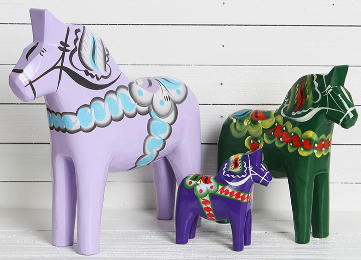 Colorful Traditional Dala Horses