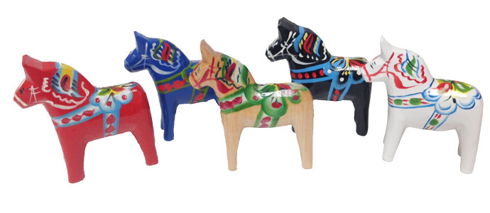 Multicolored Dala Horses
