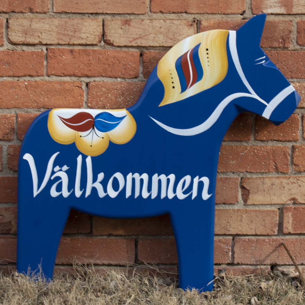 Dala Horse Sign, 24" solid wood