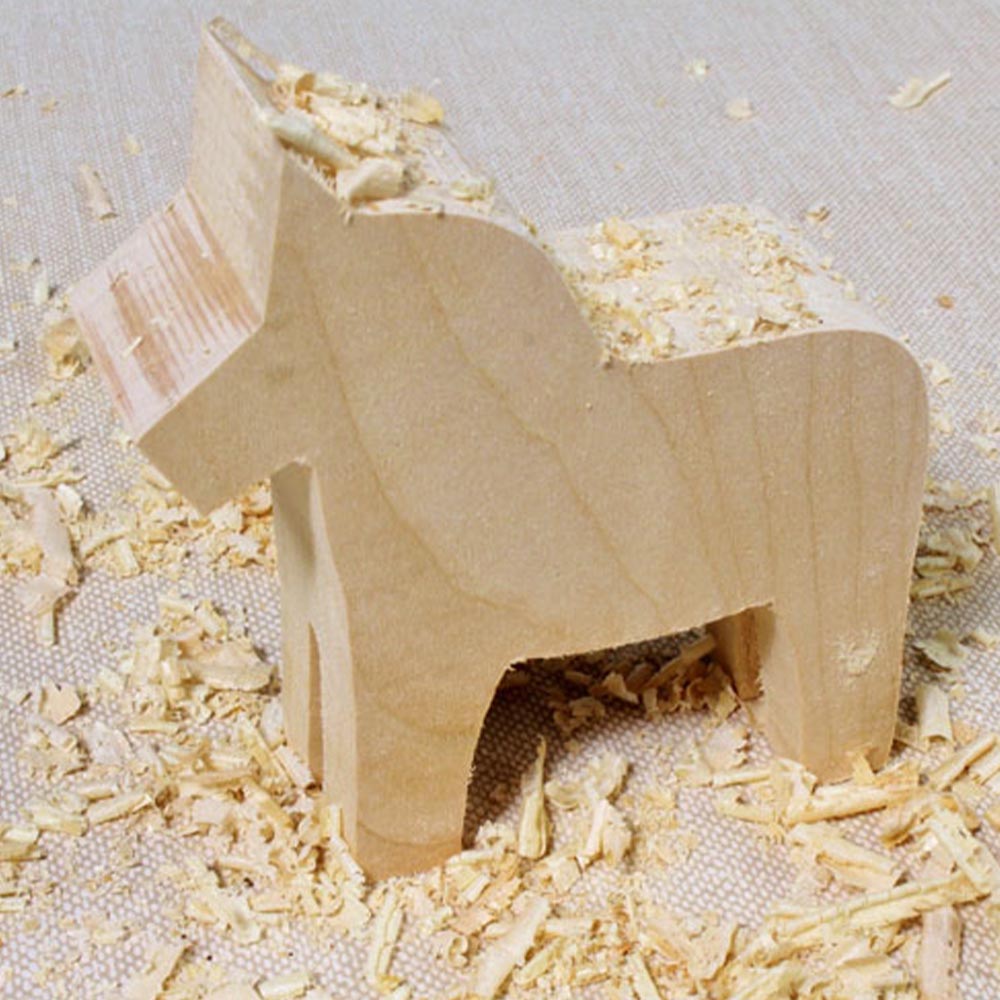 Swedish Dala Horse Carving Block