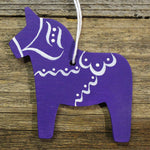 Ornament - Hemslöjd Dala Horse Variety, 4 pack