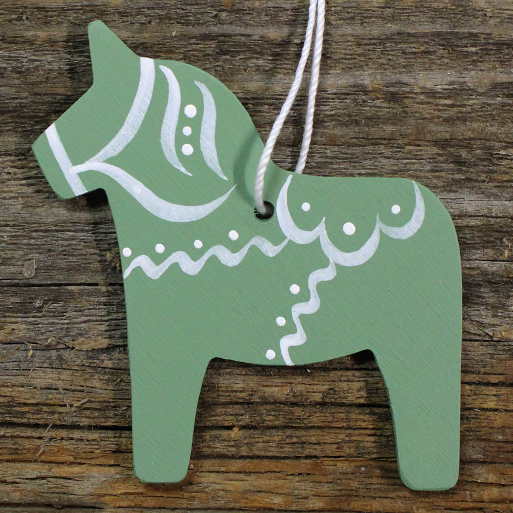 Ornament - Hemslöjd Pastel Dala Horse, modern design