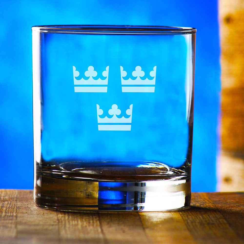 Etched Rocks Glasses, Set of 4